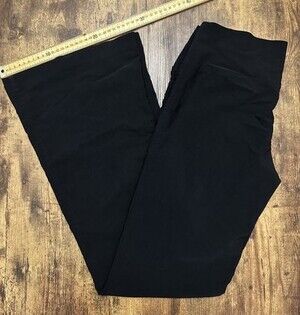 Mariposa Vintage Flare Leg Black Yoga Pants - Size Medium